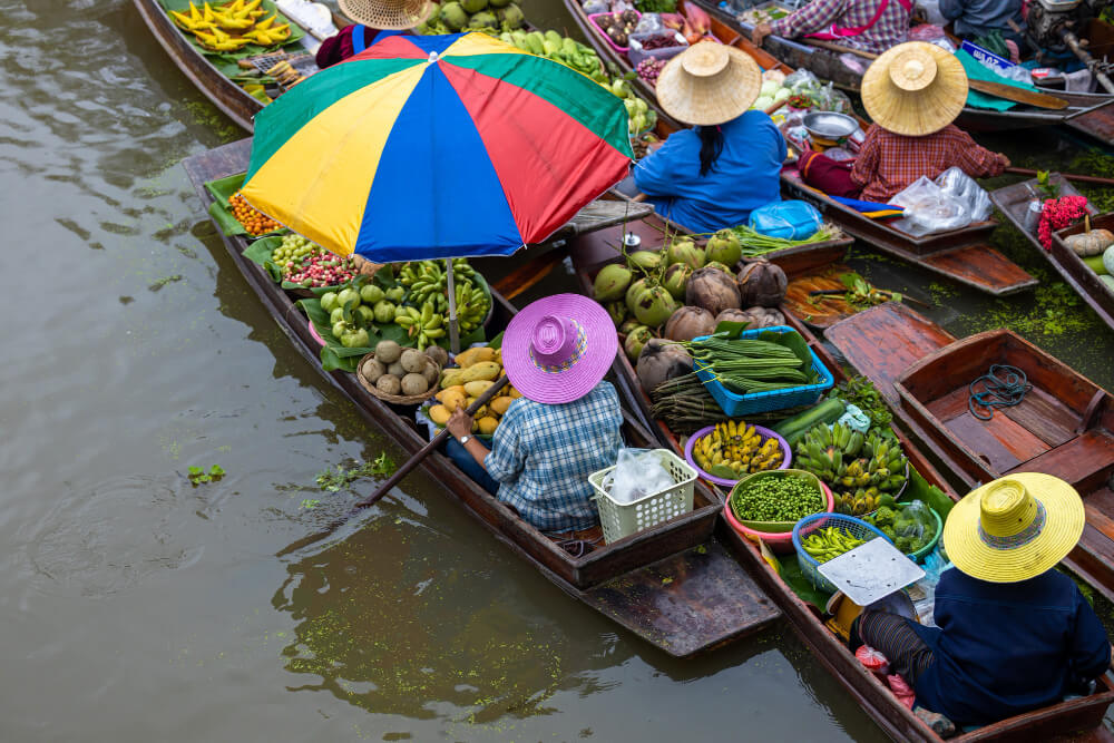 Wizyta na słynnym pływającym bazarze (Floating Market) - Wycieczki fakultatywne