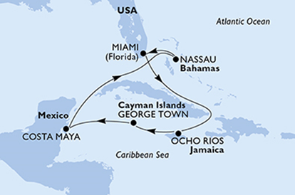 Karaibska Przygoda, MSC SEASIDE - biuro podróży TravelPP - wycieczki dla firm